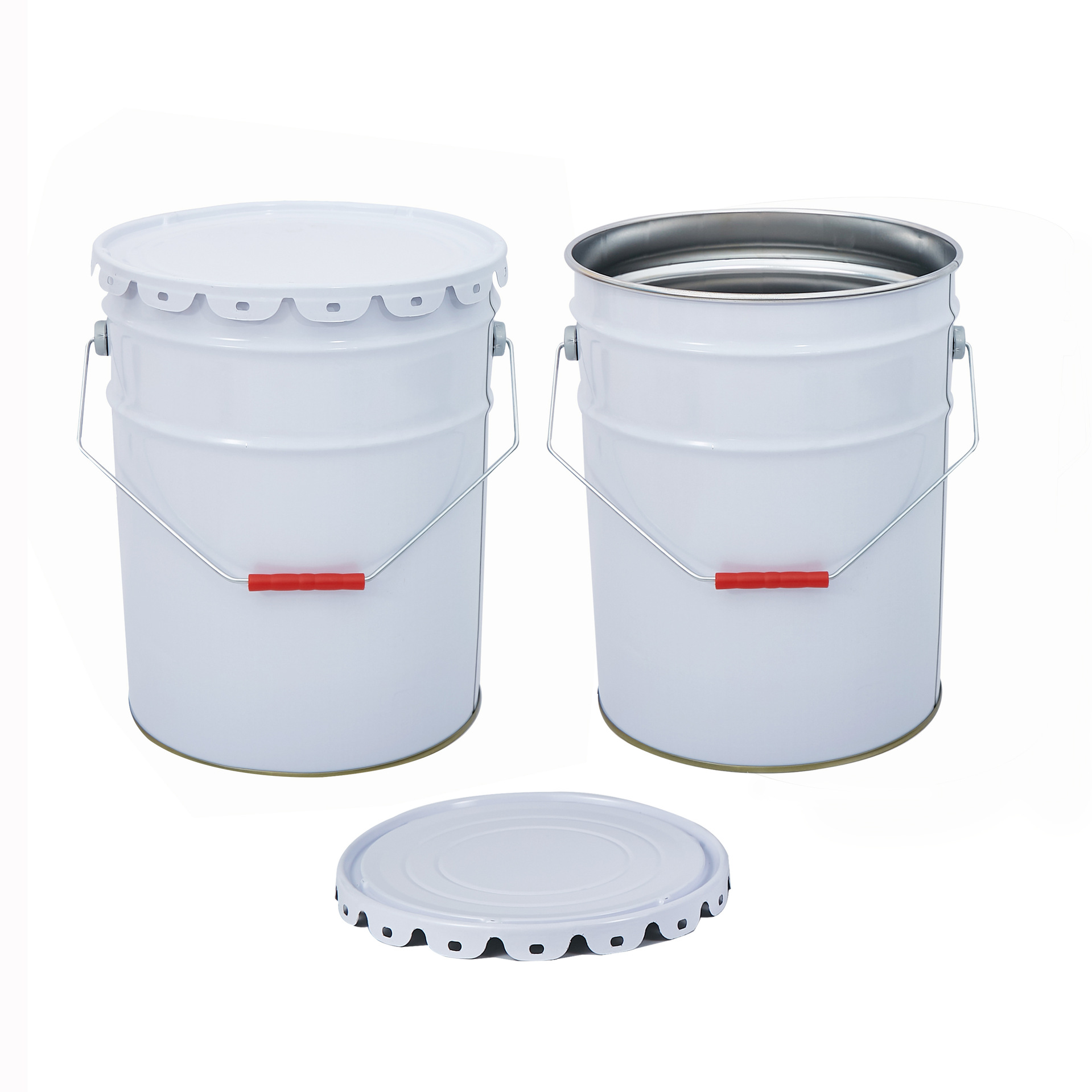 20升涂白内光身花篮桶马口铁桶涂料油漆桶建材化工金属包装溶剂桶