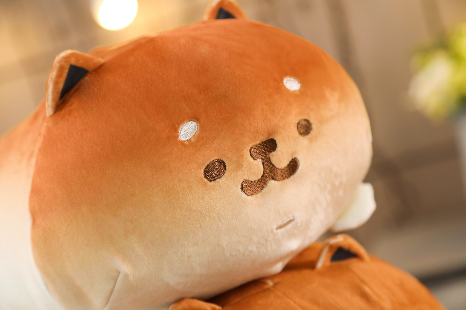 跨境ins仿真烤面包狗公仔宠物抱枕毛绒玩具靠垫来图定制