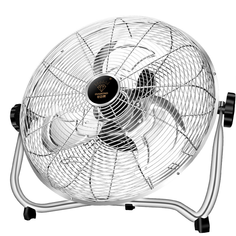 钻石牌趴地扇家用工业电风扇台地式铝叶大风力厂房强力工业爬地扇