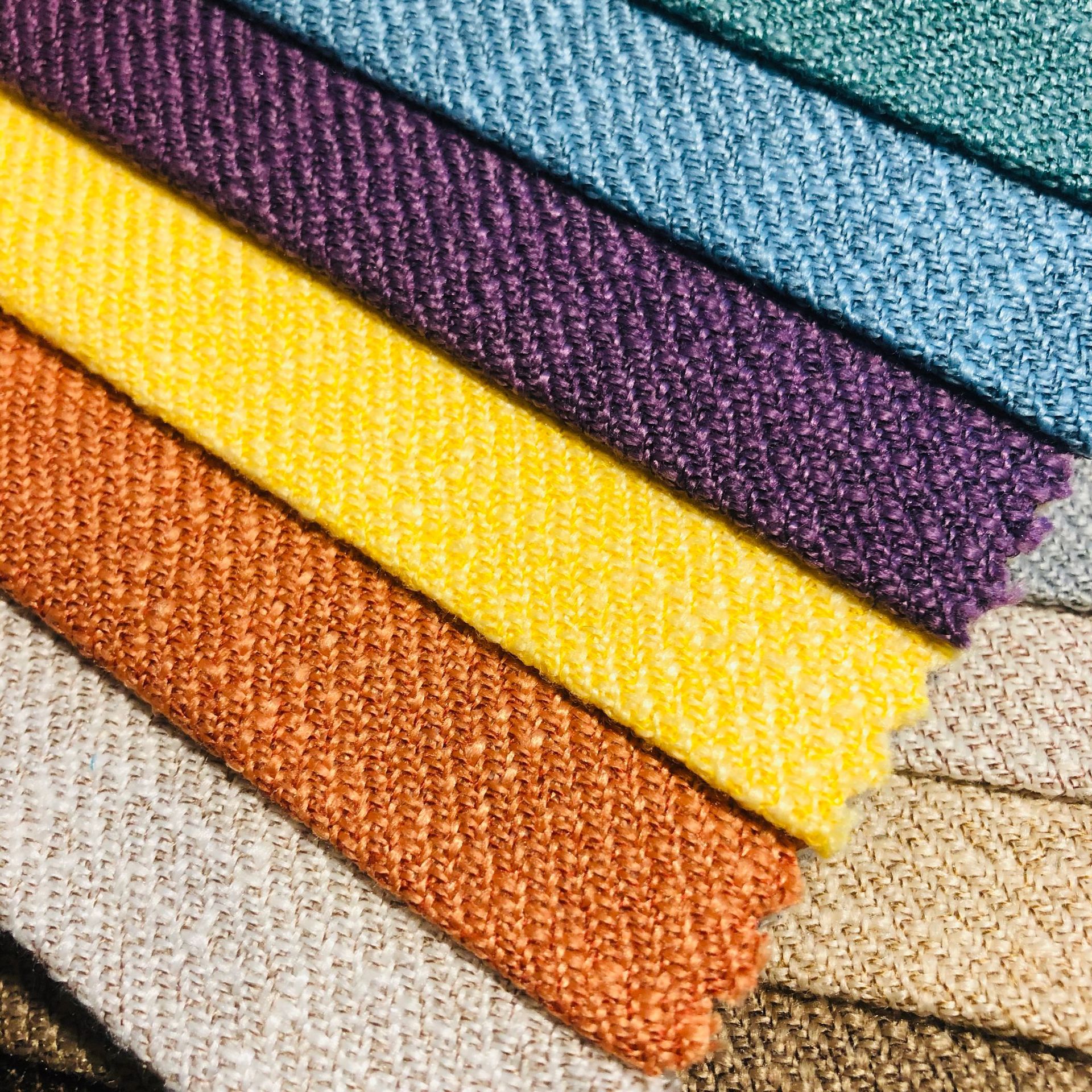 粗亚麻布沙发布料 棉麻布料坐垫抱枕炭包手袋亚麻面料 仿棉麻面料