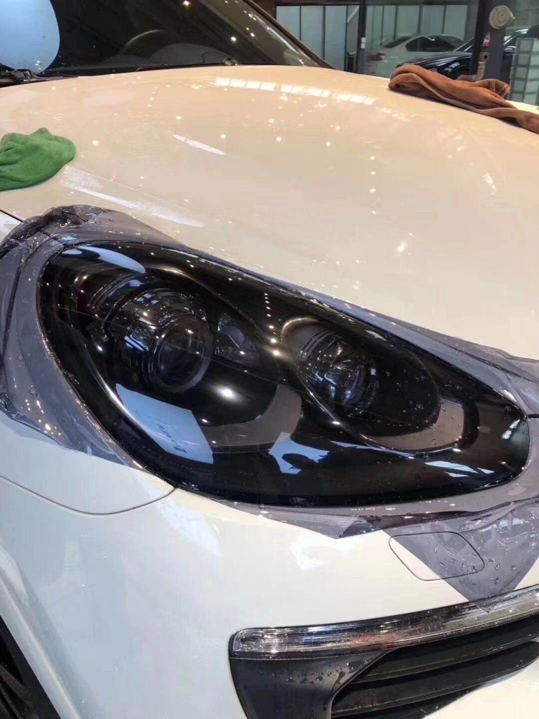 进口tpu熏黑车大灯膜 浅灰 浅黑 深黑车灯膜