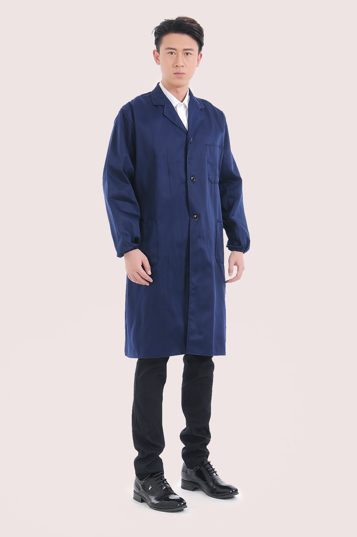 蓝大褂工作服长款男女长袖短袖劳保服迷彩大褂厂服汽修耐脏耐磨搬