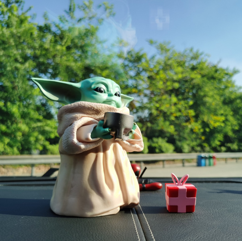 动漫模型星球大战曼达洛人婴儿尤达宝宝c款捧杯礼物babyyoda手办