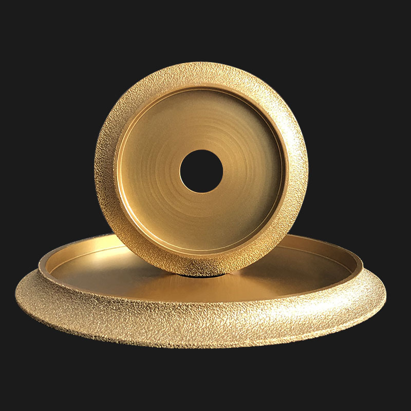 现货供应钎焊金刚石磨轮半圆边法国边磨圆边大理石等直径100-170