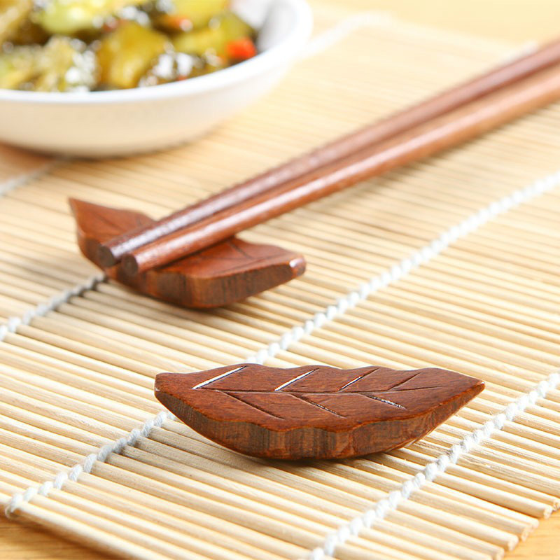 放筷子的小家用托北欧创意树叶支架托筷子餐桌托架子可爱座托中式