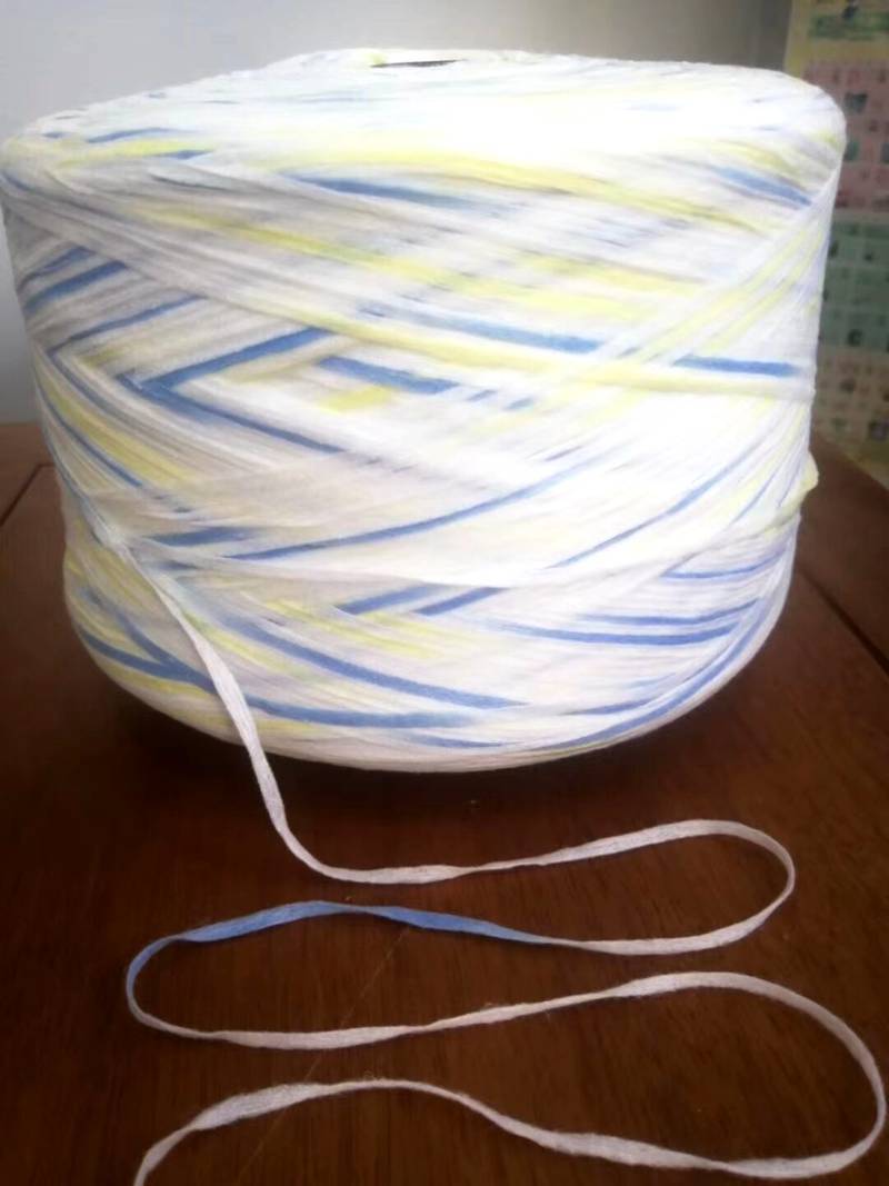 东莞直销 3支 段染纸片纱 30%涤纶 70%粘胶 特种纱线
