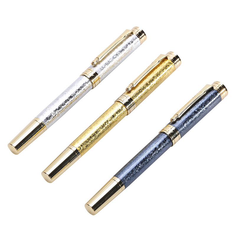 Office Stationery in Stock Wholesale Signature Pen Metal Roller Ball Pen Size Pointed Business Signature Pen