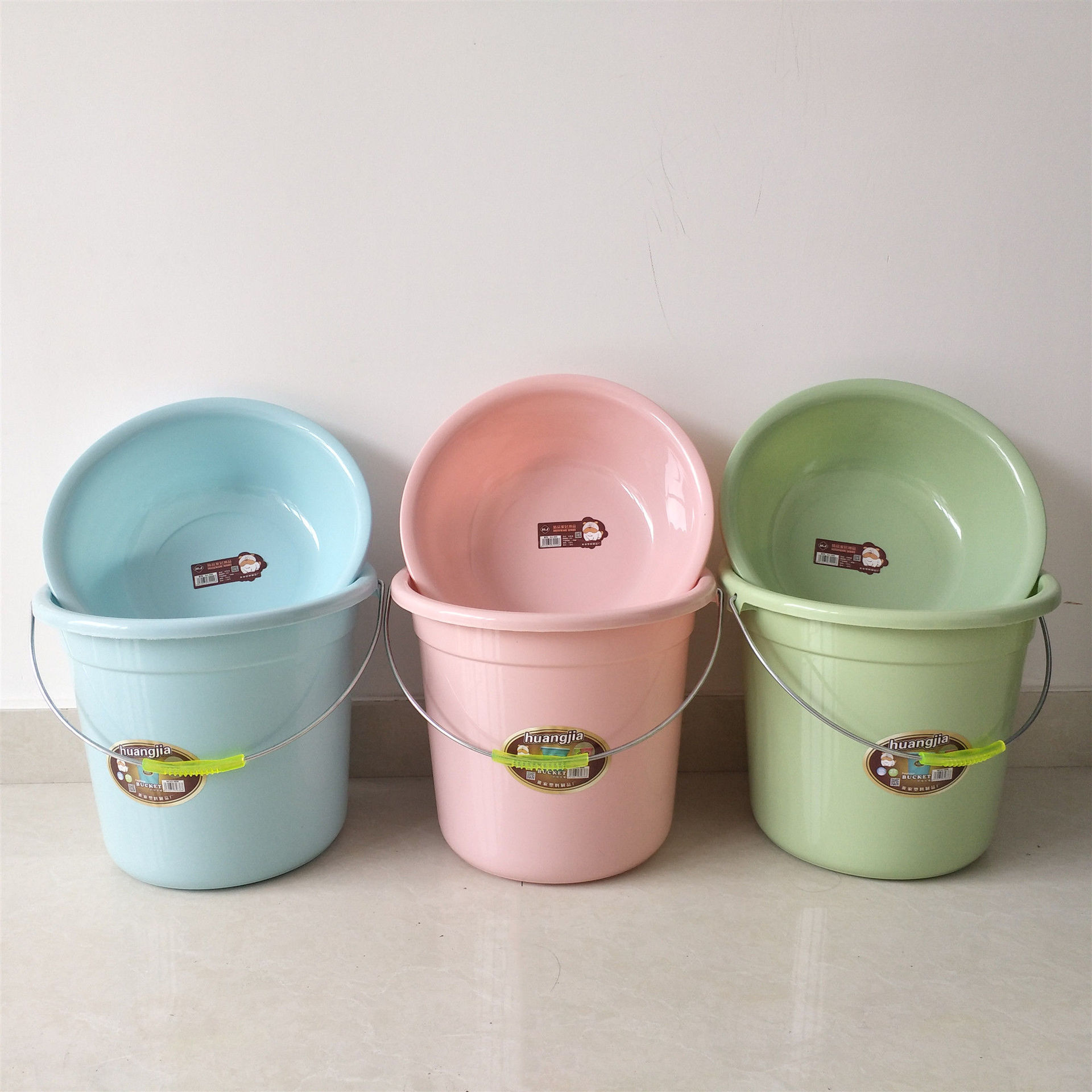 桶盆套装学生宿舍洗脸盆手提洗澡桶洗衣洗脚加厚塑料桶家用储水桶