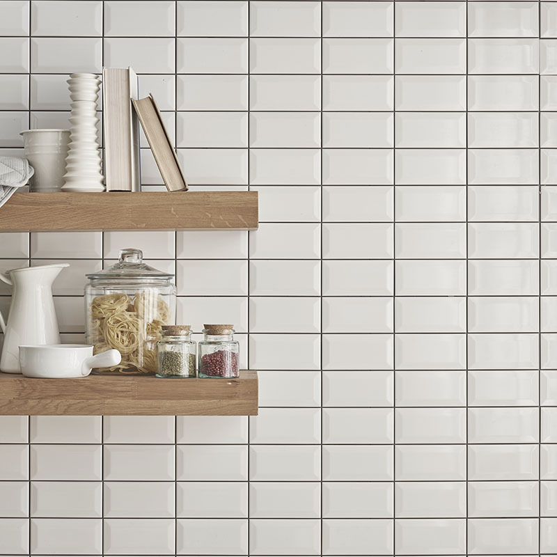 北欧面包砖纯色75x150斜边小白砖厨卫墙白色砖釉面砖地铁砖瓷砖