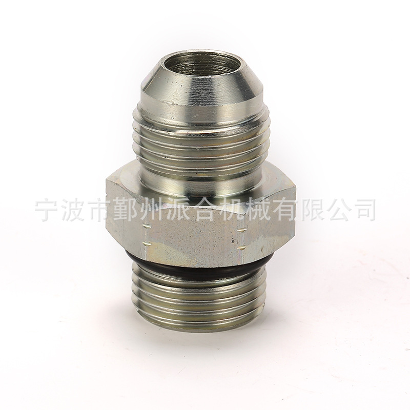 美制螺纹7437锥面扩口接头美制saeo型圈直接头美制jic