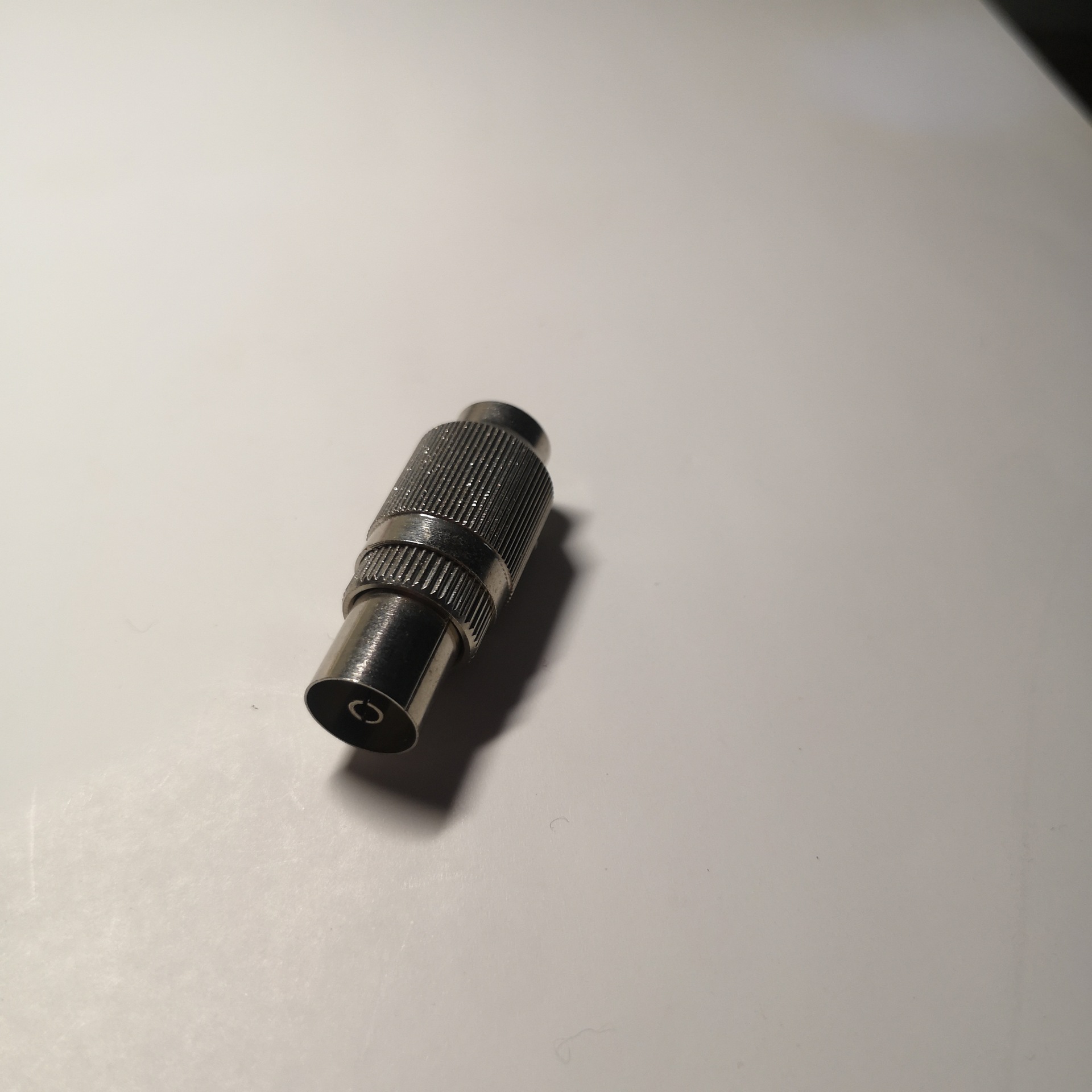 5mm有线电视tv母插头金属全屏蔽音视频连接器接插件转接头