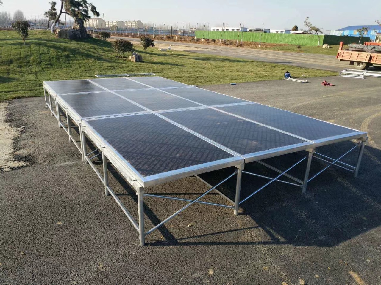 铁艺快装演出舞台 雷亚架升降舞台桁架婚庆拼装舞台架子