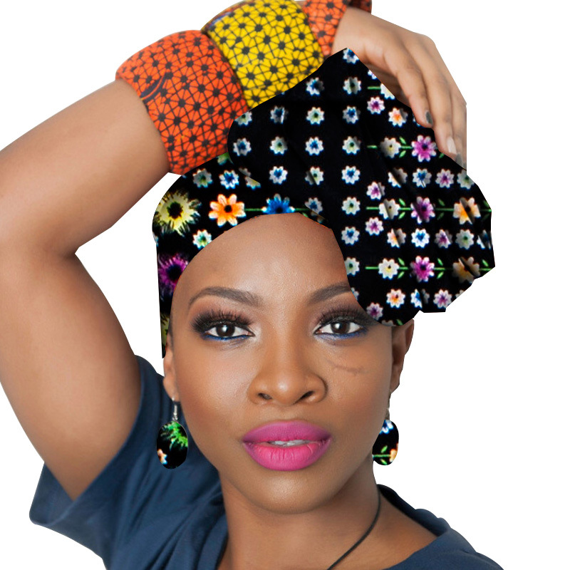 非洲特色民族头巾非洲裹头巾发带和耳环套装跨境货源亚马逊wish