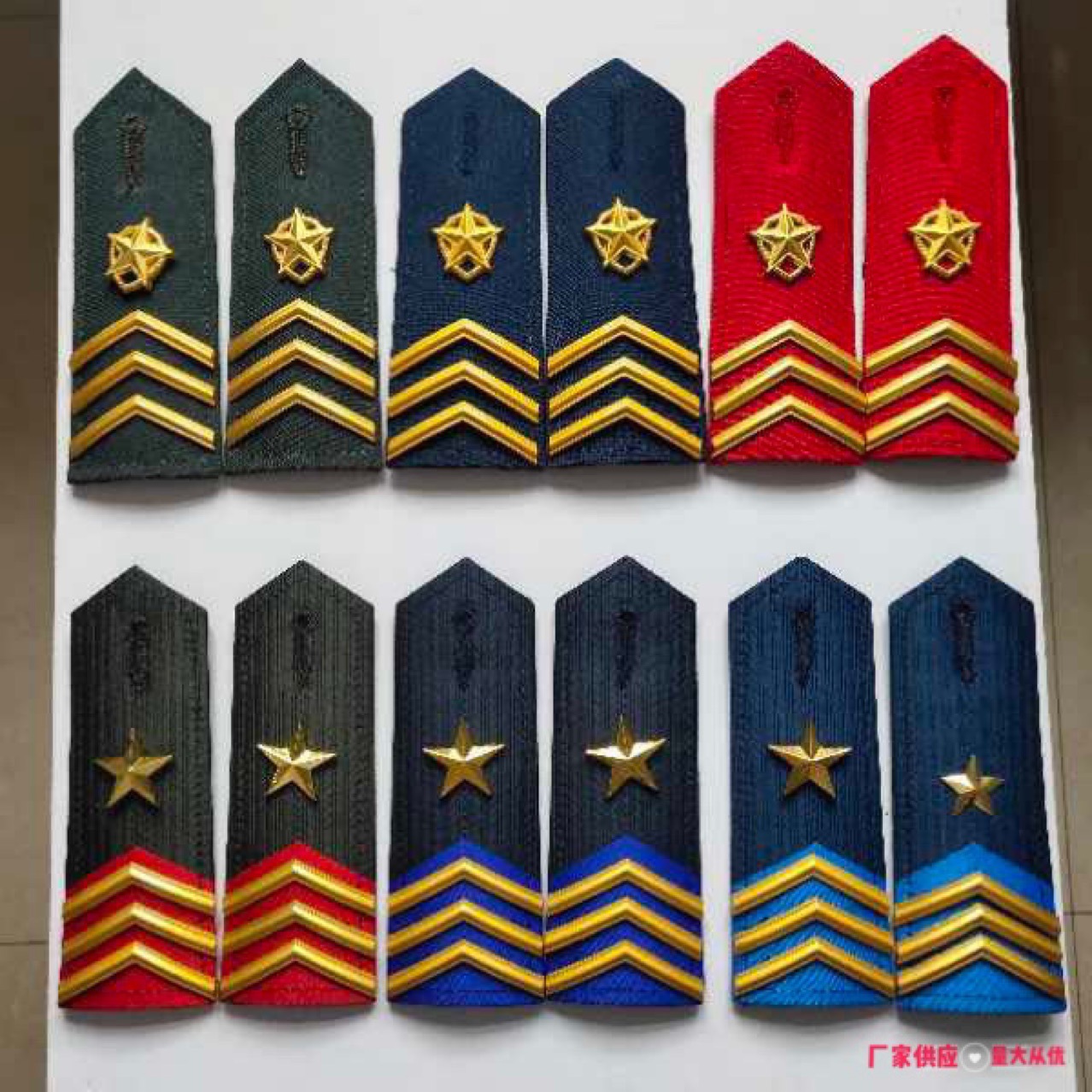 厂家定制 学生军训肩章 乐队肩章 量大从优 可来样 定做