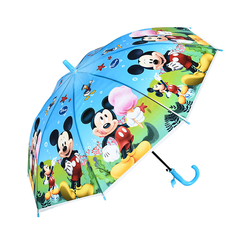 Children's Umbrella Poe Cartoon Anime Cute Creative Long Umbrella Flexible Wind-Resistant 8-Bone Sunshade Rain-Proof Gift Umbrella Gift