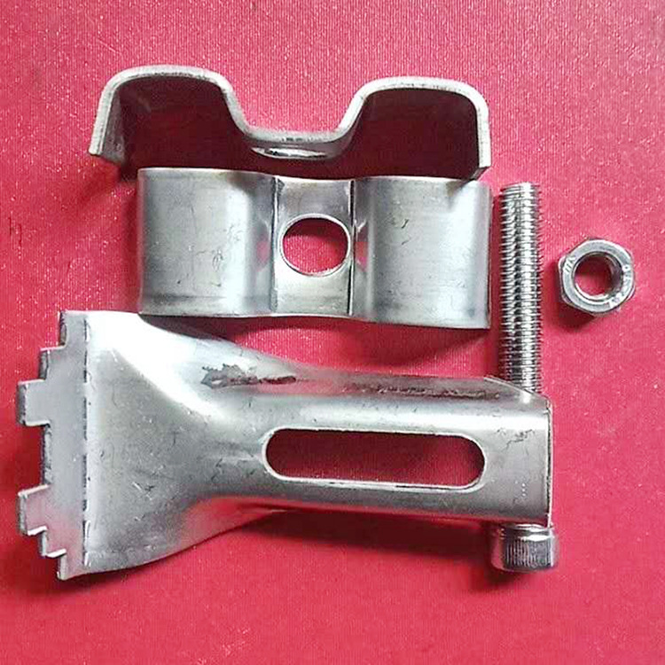 钢格板安装夹 格栅板卡子 钢格板c型卡 格栅板卡扣定制