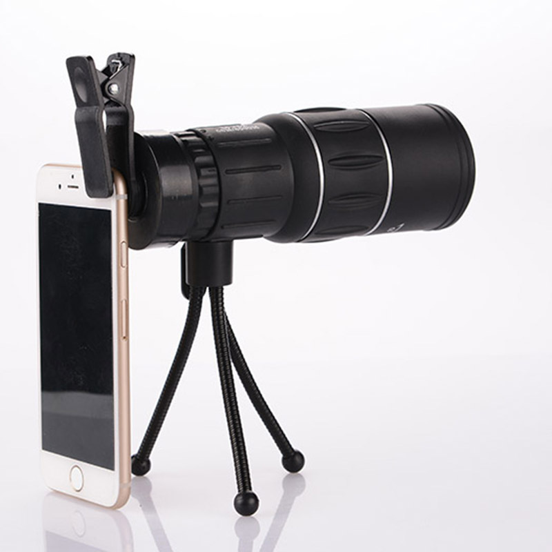 Wholesale Monocular 16x52 Mobile Phone Astronomical Children High Magnification Bird Watching Fishing Night Vision Outdoor Magnifying Telescope