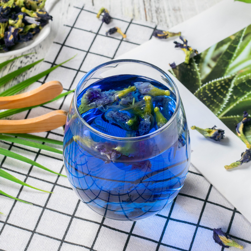 蝶豆花茶蓝蝴蝶云南蓝色花茶产地批发花茶一件代发蓝色妖姬