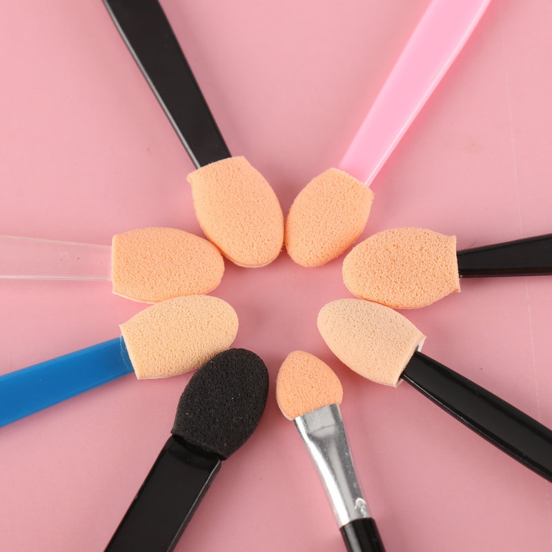 双头眼影刷眼影清洁器涂抹器海绵头眼影刷化妆刷