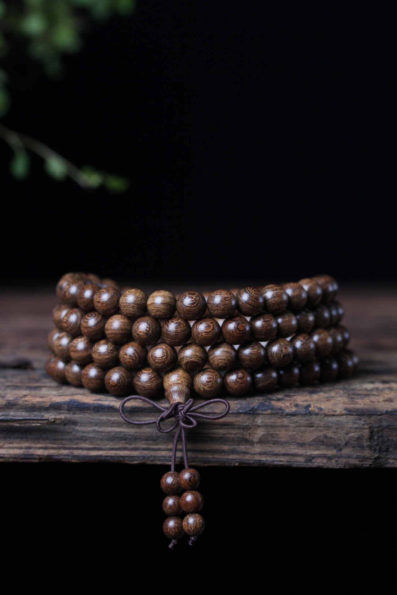 金丝檀佛珠手串文玩念珠手持木质饰品佛教手链 檀木佛珠厂家批发