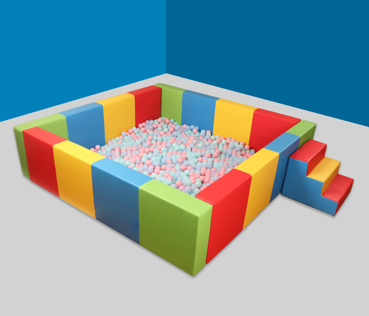 幼儿园软体球池围栏室内儿童游戏软包海洋球池家用感统训练器材