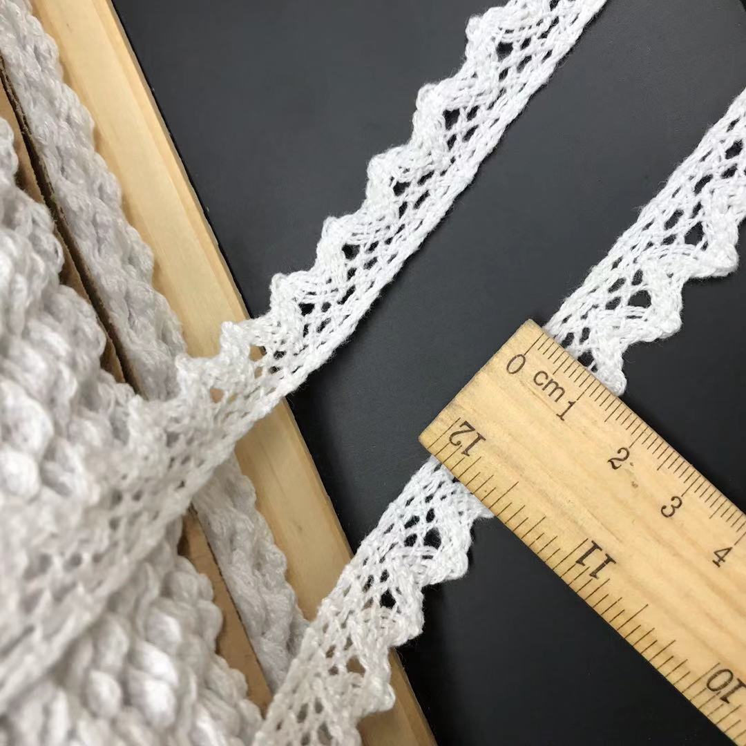 best-selling in stock lace 1cm-2.5cm hollow cotton lace diy cotton ribbon curtain clothing accessories
