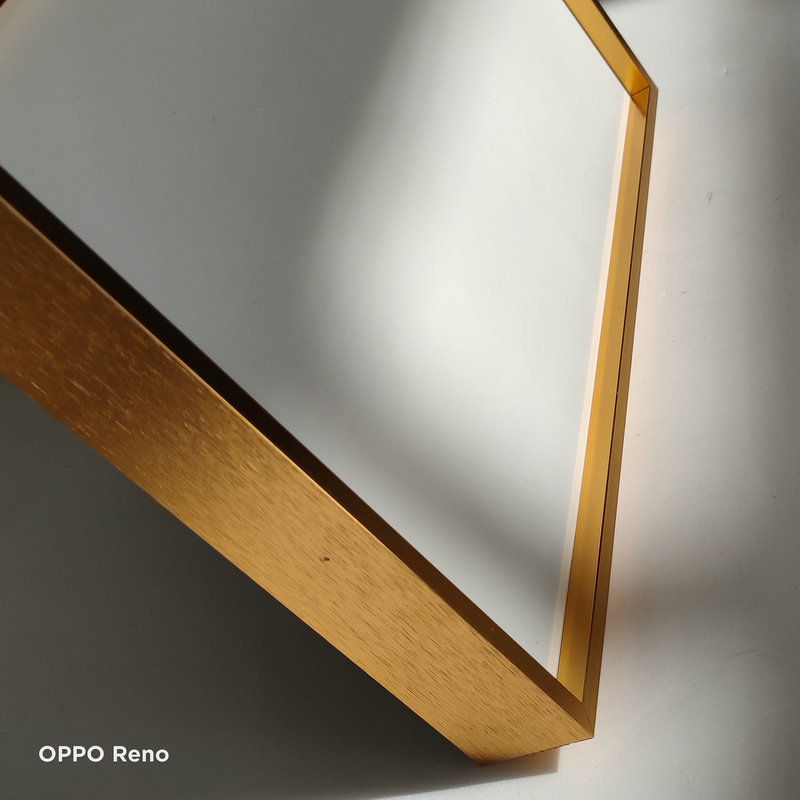 铝合金相框拉丝浅亮钛金宣传海报框定做营业执照金边画框框架批发-阿