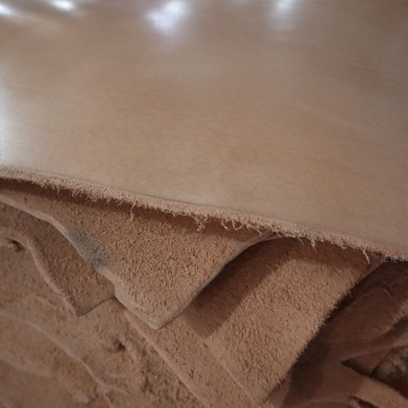 整张头层牛皮本色树膏皮植鞣革556mm厚牛皮硬挺工业件装具牛皮