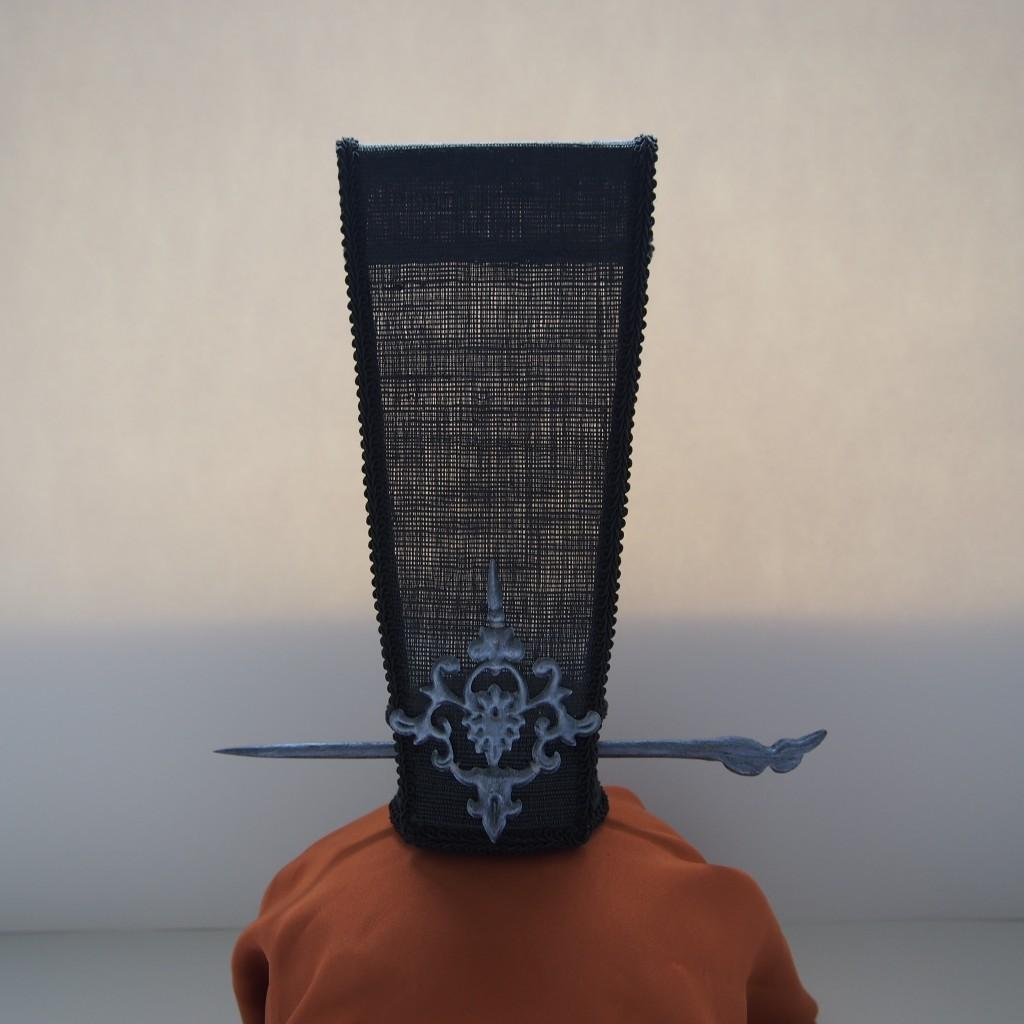 透纱束发冠古装剧束发冠秦汉朝束发冠三国魏晋朝束发冠透纱束发冠