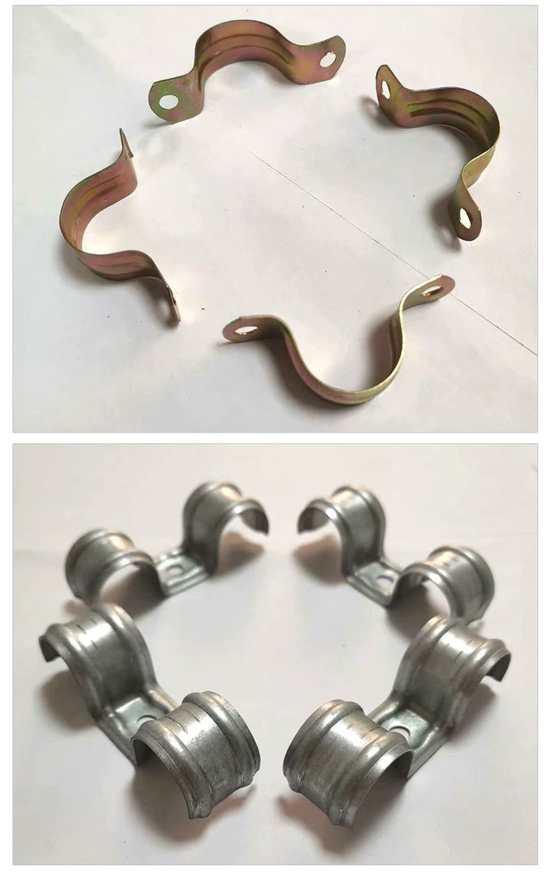 不锈钢单边管卡连排管卡单孔p型夹仪表管卡固定线卡管卡单边管夹