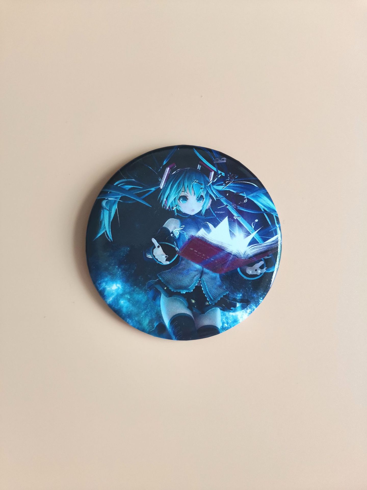 鬼灭之刃肖战王一愽卡通动漫明星同款镜子化妆镜折叠随身便携圆镜