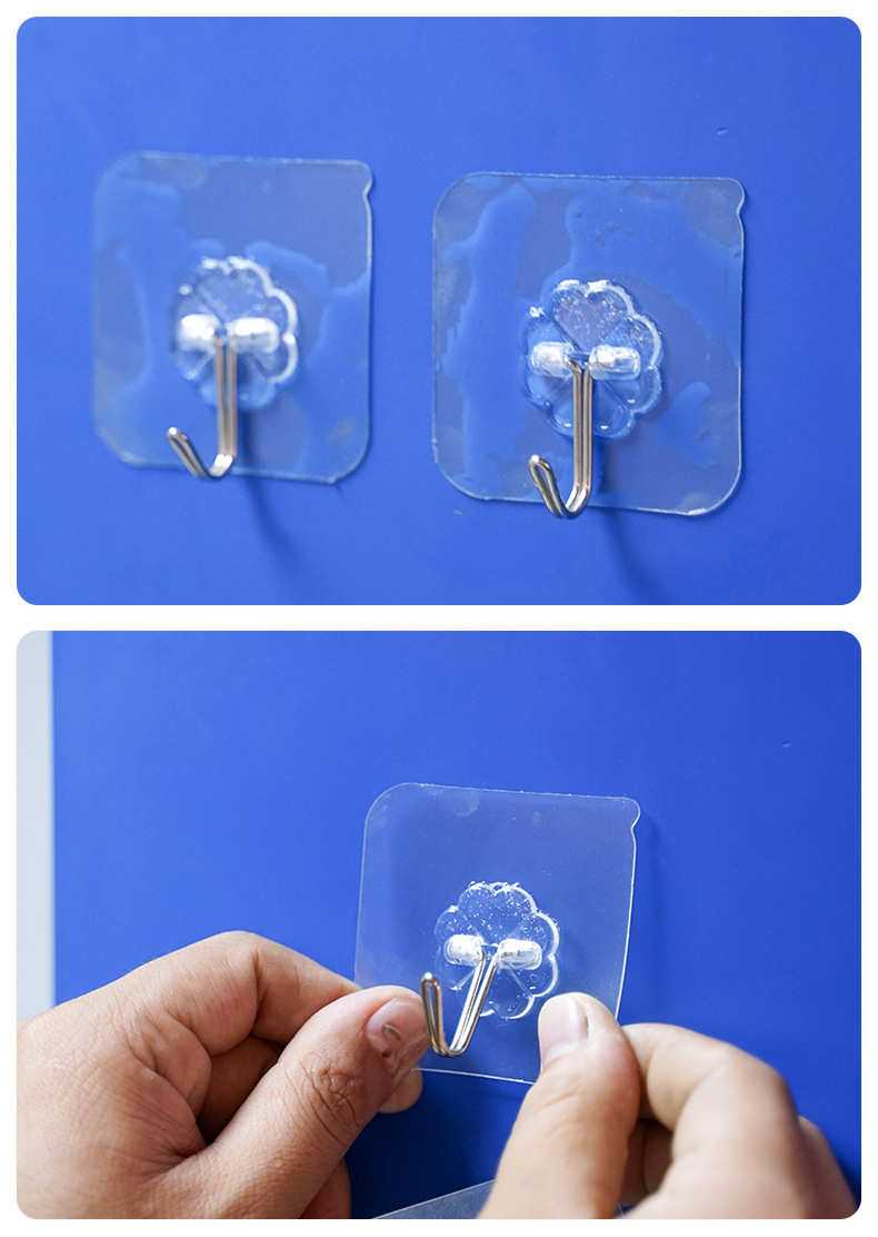 挂钩不干胶 厕所透明厨房贴钩子强力双面胶加工定做家用墙壁挂