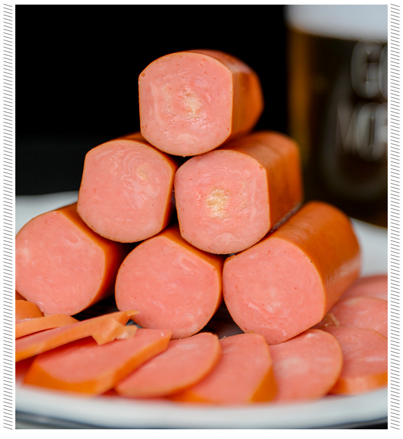 特制六号肠/精制乡巴佬肠500g东北特产香肠即食热狗肠特制脆皮肠