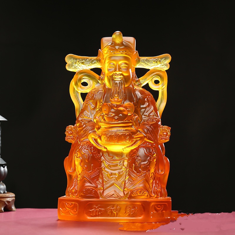 源头工厂直供琉璃佛教用品文财神观音菩萨寺庙佛像佛龛批发定制