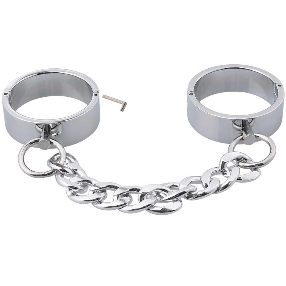 领象加厚金属铁链手铐sm刑具情趣女用铝合金器具男用手脚床上束缚