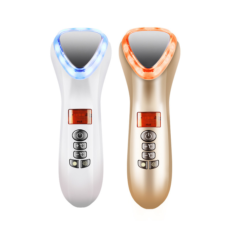 Hot and Cold Inductive Therapeutical Instrument Photon Skin Rejuvenation Beauty Instrument Facial Essence Facial Massage Household Beauty Instrument Bailekang