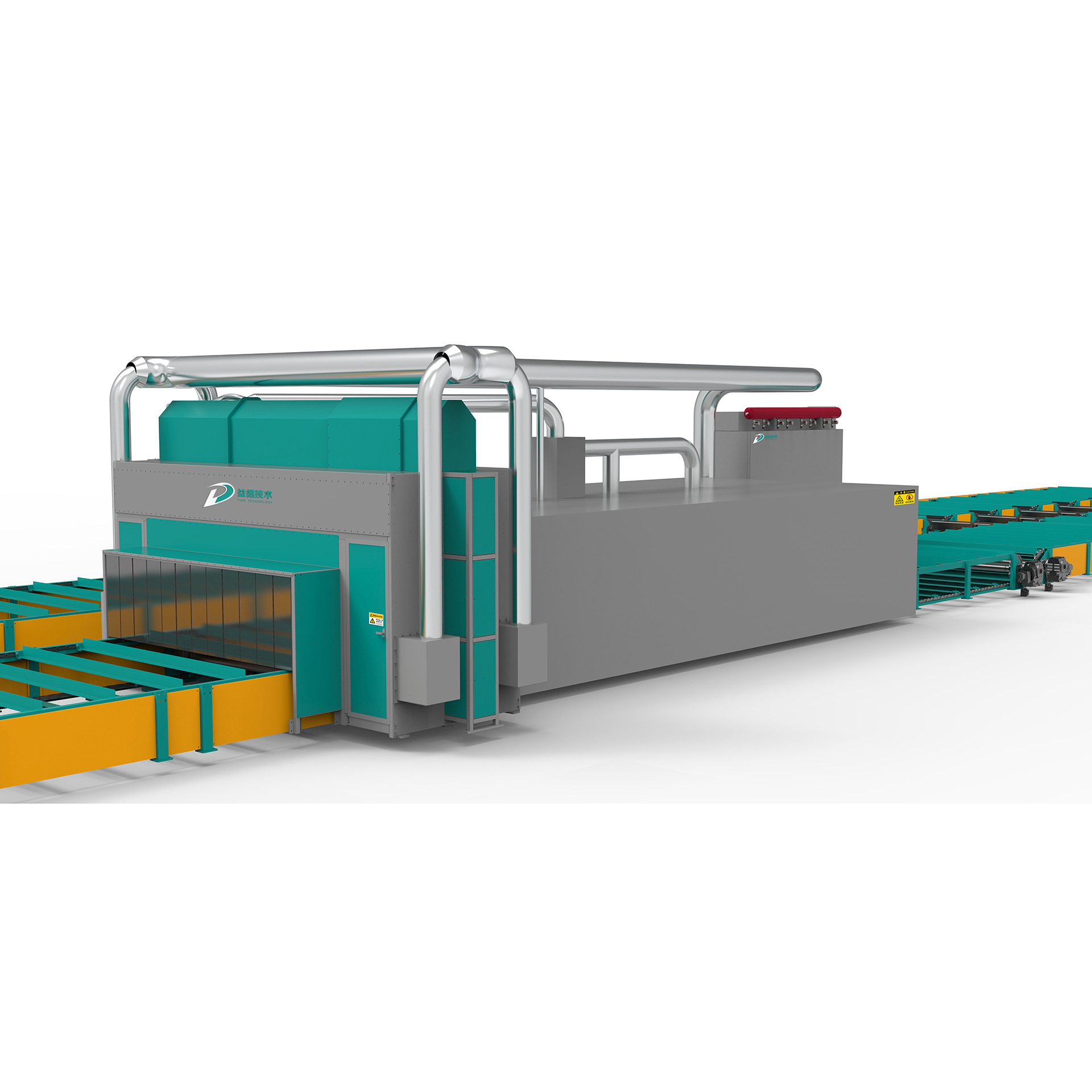 智能喷漆设备 带烘干和漆雾净化处理 钢结构全自动喷漆流水线