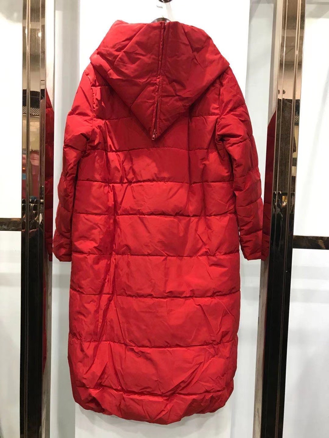 冬装女装尾货清仓清货特价 连帽保暖棉服外套过膝