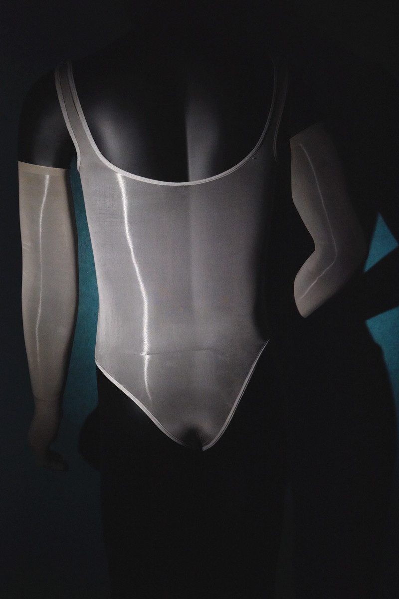 男士性感丝袜泳衣油亮连体衣带jj套情趣912针飞机袜超薄诱惑恋足