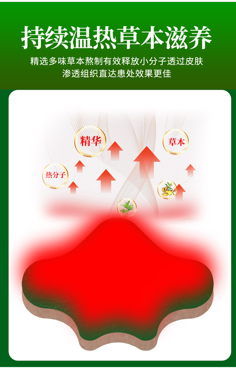 艾颐葆 艾草腰椎贴 厂家直销批发定制艾草贴 发热艾灸贴 艾叶贴