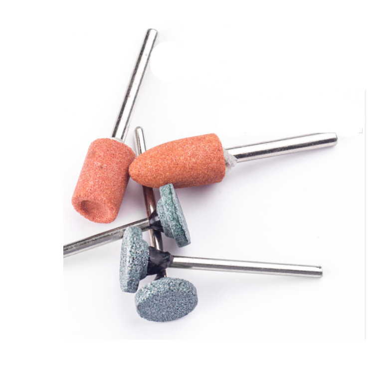 电磨头砂轮石磨头手枪钻金属打磨抛光 除锈 柄径3mm 电磨配件套装