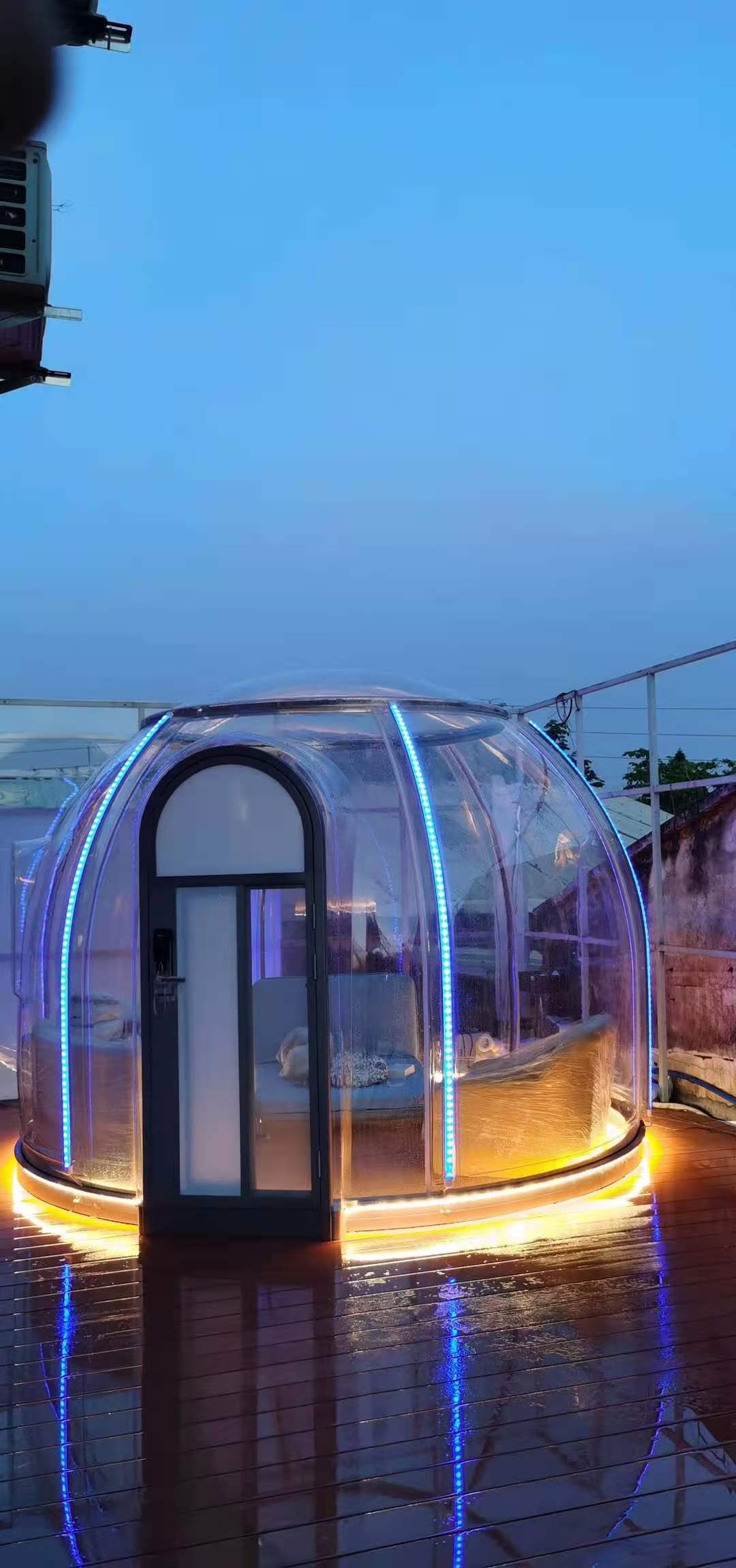 网红泡泡屋民宿星空透明帐篷酒店景区户外充气帐篷房子定 制批发