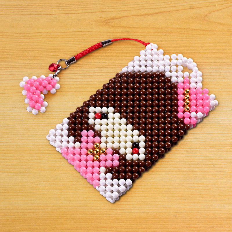 diy手工串珠卡套材料包卡通卡交通卡套卡包散珠子编织饰品制作