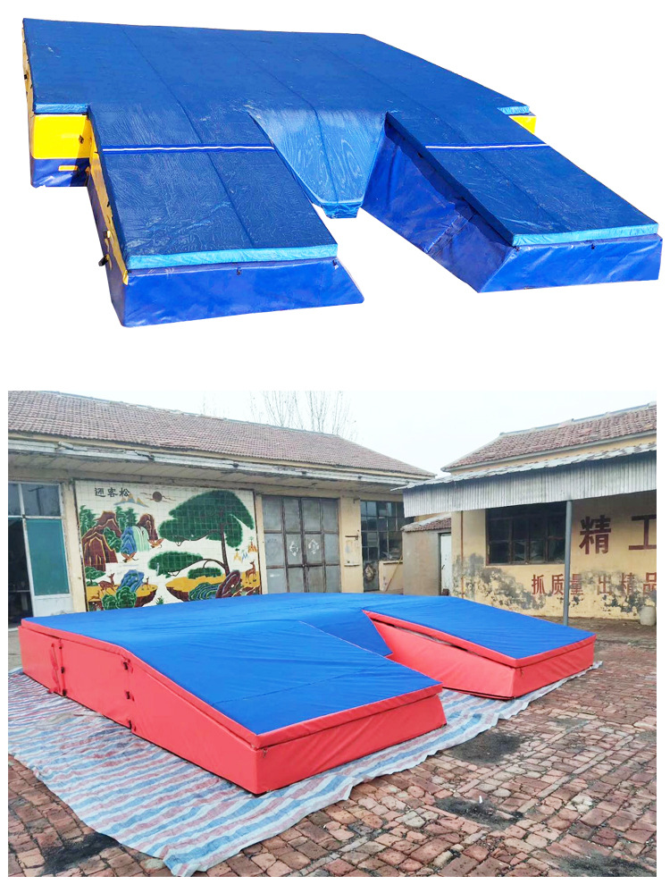 大型撑杆跳海绵包 背越式中高校撑杆跳高压缩海绵垫 6m*8m*0.8m