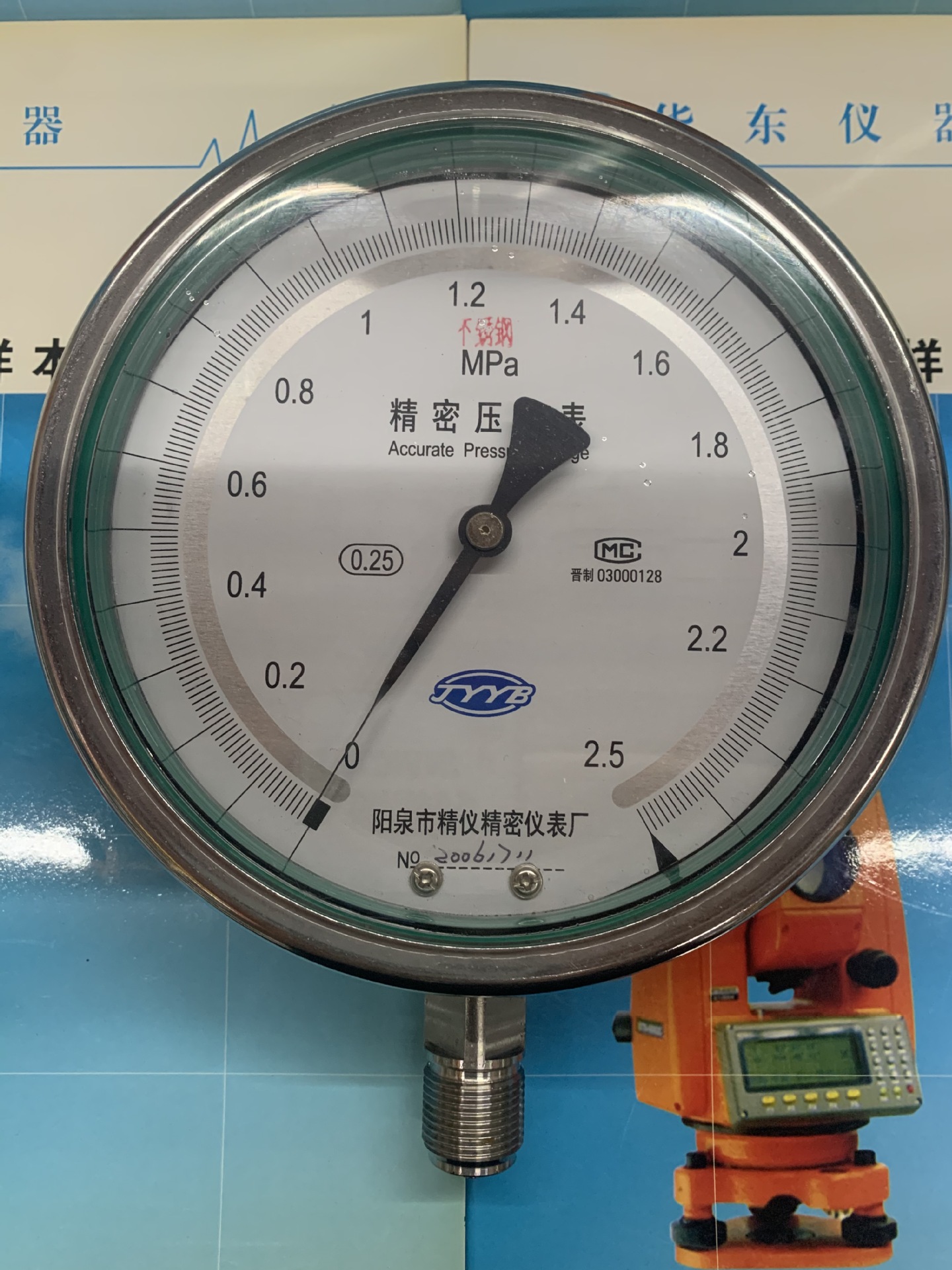 全不锈钢精密压力表yb150表盘150mm精度025级别304材质