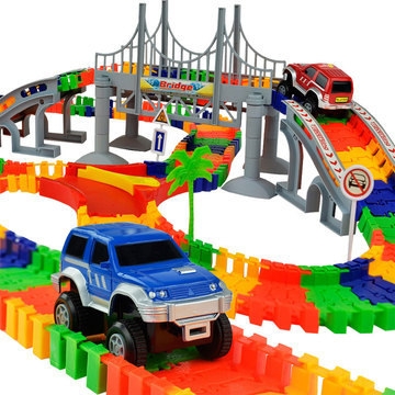 六一儿童节生日礼物男孩3-6周岁电动轨道汽车过山车玩具批发包邮5