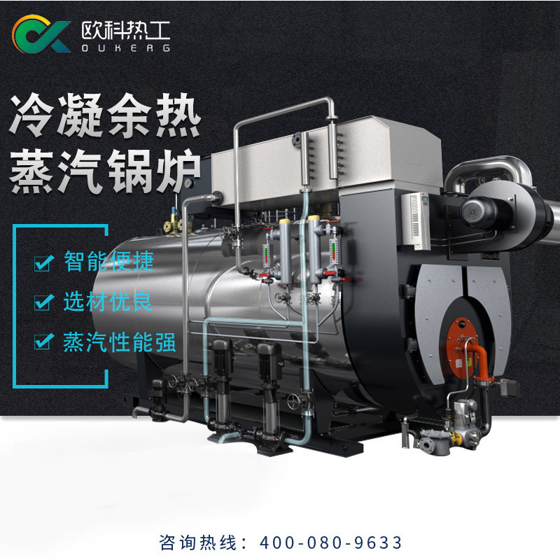 欧科2t燃气全冷凝高压蒸汽锅炉 a级资质造纸制药 排放低于30mg