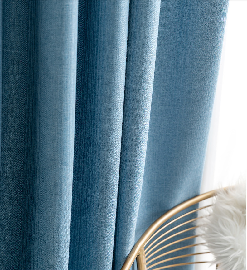 雅芙妮条纹窗帘纹理布高精密遮光窗帘工程学校窗帘纯色窗帘定制