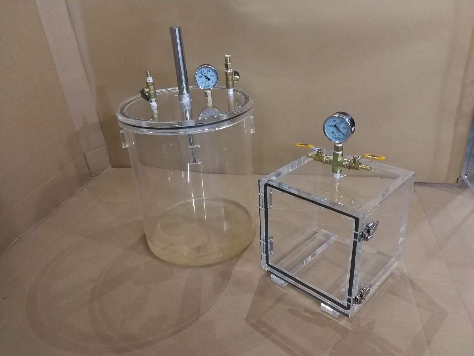 长期供应亚克力真空箱玻璃箱密封箱销售收纳箱手套箱厂家