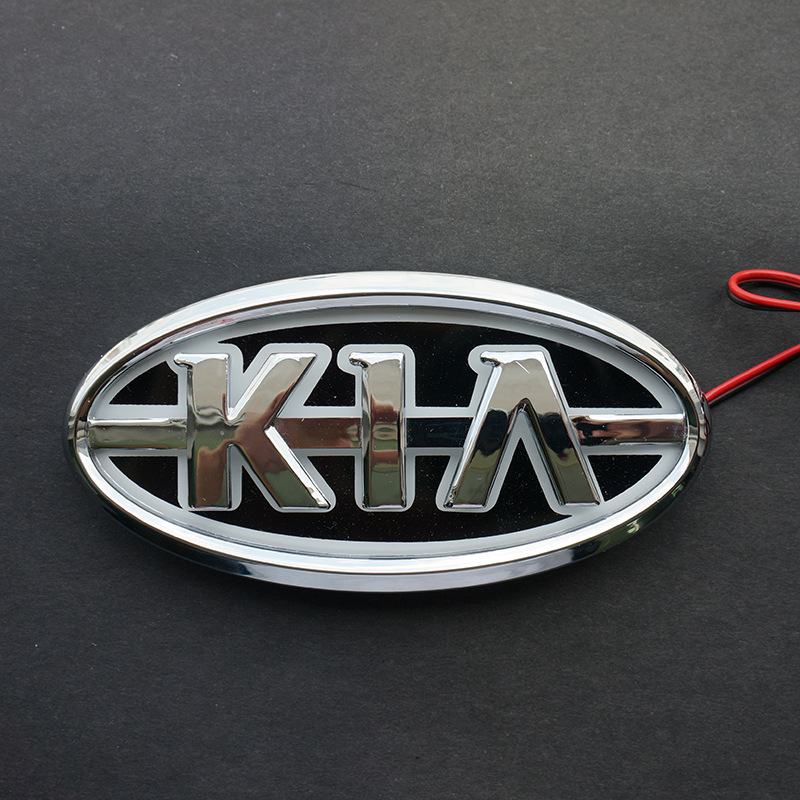 适用于起亚k5赛拉图索兰托首尔福瑞迪5d车标灯尾标灯改装led灯